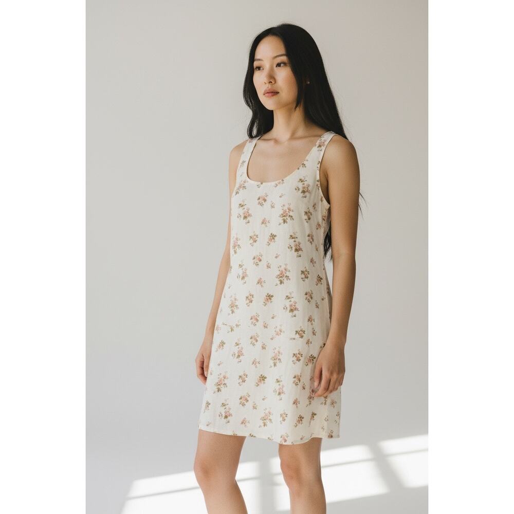 Reformation Women's Bo Linen Floral Print Mini Dress Sleeveless Size Small NWOT